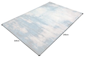 COVOR, MARMURA 160X240CM, ALBASTRU REGAL/AURIU, POLIESTER/BUMBAC, ARTIM GROUP SELECTION - Img 7