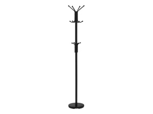 CUIER DE HAINE BRONSON, 178 CM, NEGRU, DIN METAL, STIL MODERN