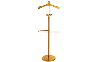 CUIER/SUPORT HAINE, VALET 128CM, DIN METAL, AURIU, IDEAL PENTRU HORECA - Img 6