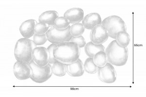 DECORATIUNE PERETE, VARIATION 100CM, COD 43223, METAL, DESIGN INDUSTRIAL - Img 6