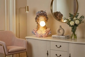 DECORATIUNE/ VEIOZA, LADY 60CM, REALIZAT DIN POLIRASINA, CULOARE MULTICOLOR, REALIZAT MANUAL, ARTIM GROUP SELECTION