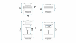 DOP LAVOAR REA UNIVERSAL, CU CLICK CLACK, AURIU ANTIC, DIN ALAMA, CALITATE SUPERIOARA - Img 2