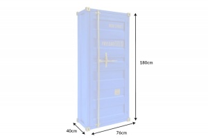 DULAP BAR CONTAINER, 180CM, LEMN SI METAL, MODEL DEOSEBIT, ARTIM GROUP COLLECTION - Img 7