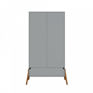 DULAP CU 2 USI PENTRU CAMERA BEBELUSI LOTTA GRI DESIGN SCANDINAV BA - Img 2
