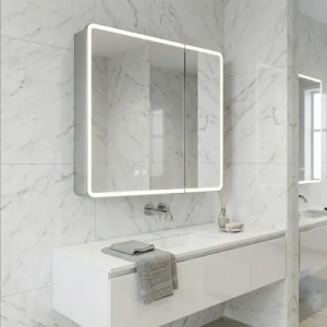 DULAP CU OGLINDA, PENTRU BAIE, CU LED, M1011-60 60x70 CM, CALITATE SUPERIOARA - Img 4