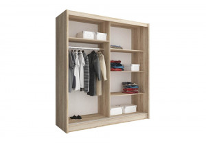 DULAP DORMITOR CU OGLINDA MAJA I 180 ALB DESIGN MODERN PSK - Img 2