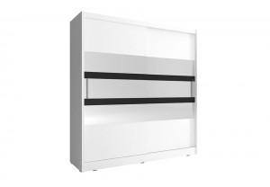 DULAP DORMITOR MAJA V 180 ALB DESIGN MODERN PSK - Img 1