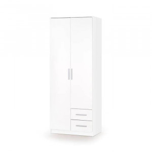 DULAP LIMA S-2, ALB, DIN PAL MELAMINAT, STIL MODERN, HALMAR