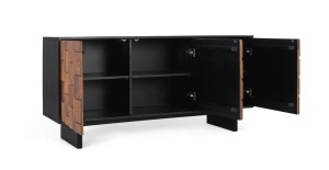 DULAP LIVING 160CM, COD 2279, LEMN DE MANGO, GINER Y COLOMER, STIL MODERN - Img 3