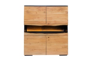 DULAP LIVING GRAND ACACIA 120CM, LEMN DE SALCAM SI ILUMINARE LED, CANTURI NATURALE, ARTIM GROUP SELECTION - Img 9