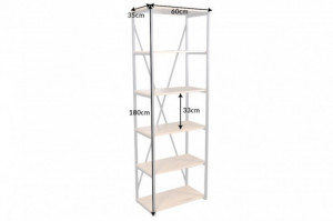 DULAP ORGANIZATOR OFFICE, STUDIO 180CM, COD 40627, DIN METAL SI MDF, CULOAREA STEJARULUI - Img 7