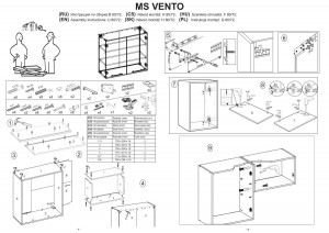 DULAP SUSPENDAT VENTO G-80/72 ALB/STEJAR AURIU STIL MODERN HALMAR - Img 2