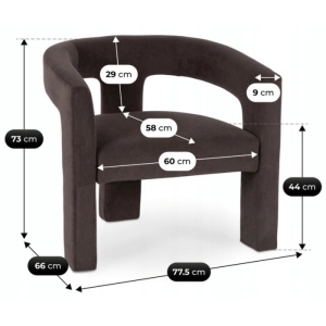 FOTOLIU, ARTIM MEBLE, REALIZAT DIN CATIFEA MARO SI METAL, STIL MODERN - Img 6