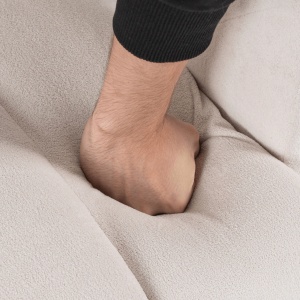 FOTOLIU, ARTIM MEBLE, REALIZAT DIN MATERIAL BOUCLE CREM SI METAL, STIL MODERN - Img 7