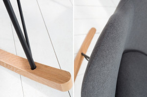 FOTOLIU BALANSOAR NEGRU/NATURAL/GRI INCHIS SCANDINAVIA, COD 38230, DESIGN SCANDINAV - Img 4