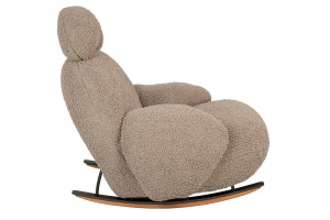 FOTOLIU BALANSOAR PLUSH TEDDY, BEJ INCHIS, DIN TEXTIL PLUSAT, STIL MODERN - Img 3