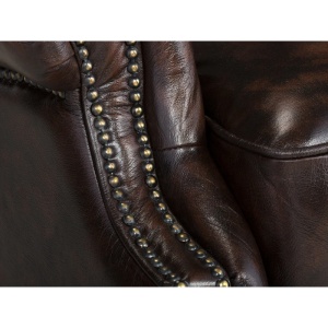 FOTOLIU CHESTERFIELD, DIN LEMN SI PIELE NATURALA, CULOARE MARO, ARTIM SELECTION - Img 2
