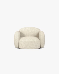 FOTOLIU CONFORTABIL BLAIR, 119X 95, BEJ DESCHIS, CU TAPITERIE DIN TEXTIL STRUCTURAT BALTIMORE, MICADONI
