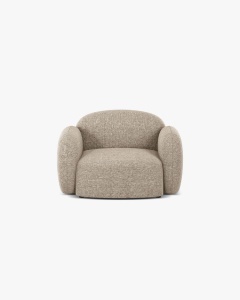 FOTOLIU CONFORTABIL BLAIR, 119X 95, BEJ INCHIS, CU TAPITERIE DIN TEXTIL CHENILLE EDEN, MICADONI