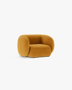 FOTOLIU CONFORTABIL KATE, GALBEN, 108X89 CM, TAPITAT CU TAPITERIE DIN TEXTIL CATIFEA SALVADOR, MICADONI - Img 2