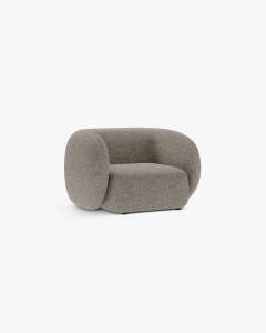 FOTOLIU CONFORTABIL KATE, MELANJ BEJ, 108X89 CM, TAPITAT CU TAPITERIE DIN TEXTIL SRUCTURAT PUENTE, MICADONI
