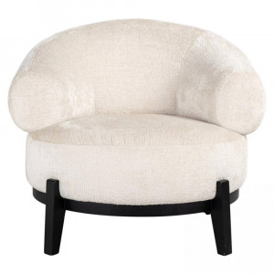 FOTOLIU CONFORTABIL MONTANA, ALB/NEGRU, TAPITERIE CHENILLE SI PICIOARE DIN LEMN, STIL MODERN, RICHMOND INTERIORS - Img 2