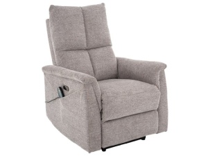 FOTOLIU CONFORTABIL NEPTUN BREGO, GRI 07, TAPITERIE DIN TEXTIL, CU FUNCTIE DE MASAJ, RABATARE SI PORT USB INCORPORAT