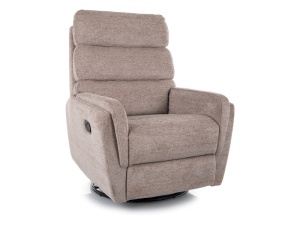 FOTOLIU CONFORTABIL RECLINER SI FUNCTIE DE PIVOTARE, ARGOS RAVEN, GRI 07, TAPITERIE DIN TEXTIL, STIL MODERN