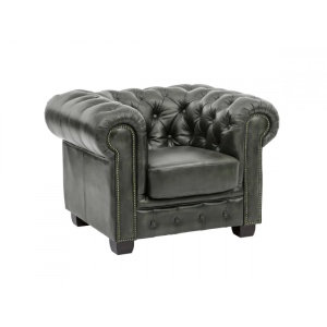 FOTOLIU DE LUX CHESTERFIELD DOVER, DIN PIELE NATURALA, CULOARE VERDE, ARTIM SELECTION - Img 7