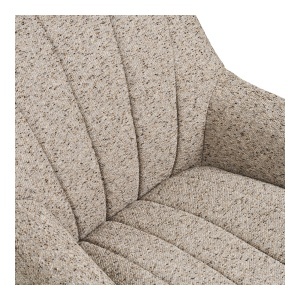 FOTOLIU DE RELAXARE ROTATIV GRANDOLA, DIN METAL SI TEXTIL, CULOARE GRI, HOUSE NORDIC - Img 6