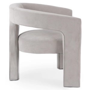 FOTOLIU DEOSEBIT, ARTIM MEBLE, REALIZAT DIN MATERIAL CATIFEA GRI SI METAL, STIL MODERN - Img 4