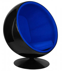 FOTOLIU EXCLUSIV BALL, ALBASTRU/NEGRU, DIN FIBRA DE STICLA, STIL MODERN