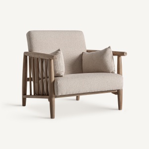FOTOLIU GREBIN 37104 , NATURAL/BEJ, CONFECTIONAT DIN BUMBAC SI LEMN DE MESTEACAN, STIL MODERN