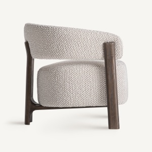 FOTOLIU KELAN, REALIZAT DIN LEMN DE FRASIN SI TEXTIL, CULOARE BEJ/GRI, REALIZAT MANUAL, VICAL HOME - Img 3