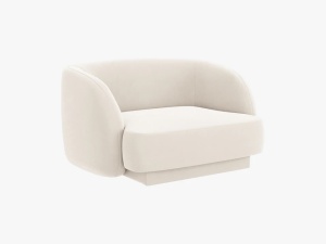 FOTOLIU MILEY, 103 CM, BEJ DESCHIS 22, TAPITERIE DIN CATIFEA, DESIGN DEOSEBIT