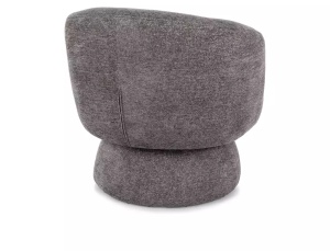 FOTOLIU PIVOTANT COSMIC RAVEN 360°, GRI 13/NEGRU, TAPITERIE DIN TEXTIL SI CADRU DIN METAL, STIL MODERN - Img 2