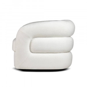 FOTOLIU PIVOTANT DUFFY, ALB, TAPITERIE DIN TEXTIL, STIL MODERN - Img 3