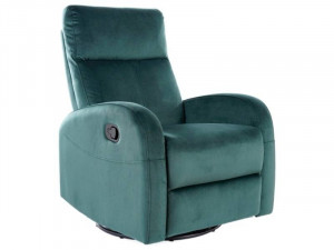 FOTOLIU PIVOTANT OLIMP, VERDE BLUVEL 78, TAPITERIE DIN CATIFEA, CU FUNCTIE DE RABATARE , STIL MODERN