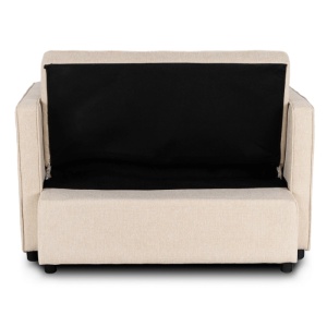 FOTOLIU RABATABIL, ARTIM MEBLE, CU SPATIU DE SOMN, REALIZAT DIN TEXTIL CREM, STIL MODERN - Img 6