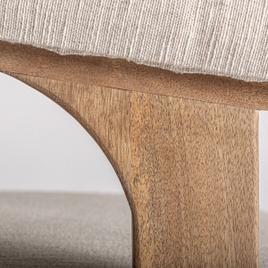 FOTOLIU RACOUD 35202, BEJ SI NATURAL, CONFECTIONAT DIN LEMN DE MANGO, MDF SI POLIESTER, STIL MODERN - Img 5