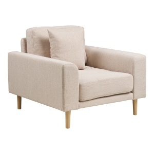 FOTOLIU RELAXARE LIDO, DIN LEMN SI TEXTIL, CULOARE NISIPIU, HOUSE NORDIC