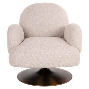 FOTOLIU ROTATIV KAGNEY BISCOTTI, 214133, CREM/BRONZ, CONFECTIONAT DIN PAL, SPUMA, LEMN DE PIN SI 100% POLIESTER, STIL MODERN - Img 3