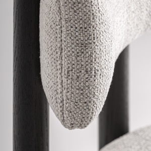 FOTOLIU SINDHU, REALIZAT DIN LEMN DE FRASIN SI TEXTIL, CULOARE BEJ/GRI, REALIZAT MANUAL, VICAL HOME - Img 7