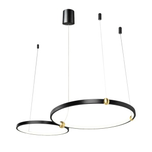 Lampă cu inel negru + telecomandă APP763-30-50 - Img 2