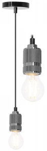 Lampa DE TAVAN SUSPENDABILA Chome Black APP350-1CP - Img 1