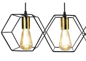 Lampă suspendată APP1132-3CP Black Gold - Img 3
