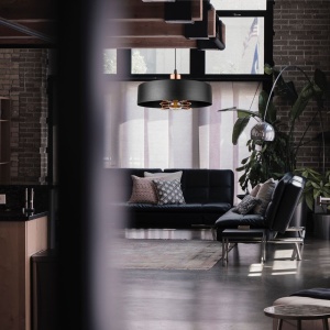 Lampă suspendată APP1246-1CP Black/Rose gold - Img 4