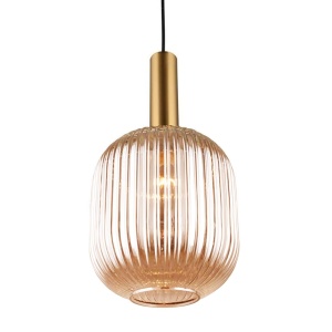 Lampa suspendată din sticlă portocalie APP461-1CP - Img 2