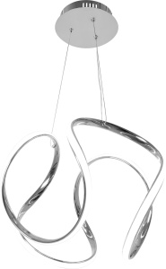 Lampă suspendată modernă de tavan LED + TELECOMANDA CHROME APP385-CP - Img 2