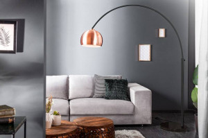 LAMPADAR, BIG BOW ARAMIU/NEGRU, 170/210CM, COD 41877 DESIGN MODERN - Img 1